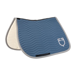 Gestepte Equestro springdeken Wave in technische stof Beringzee / ijsgrijs Blauw Gestepte Equestro springdeken Wave in technische stof Beringzee / ijsgrijs Blauw