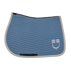 Gestepte Equestro springdeken Wave in technische stof Beringzee / ijsgrijs Blauw Gestepte Equestro springdeken Wave in technische stof Beringzee / ijsgrijs Blauw