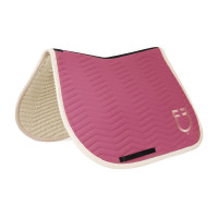 Gestepte Equestro springdeken Wave in technische stof Roze kasteel / antiek wit Gestepte Equestro springdeken Wave in technische stof Roze kasteel / antiek wit