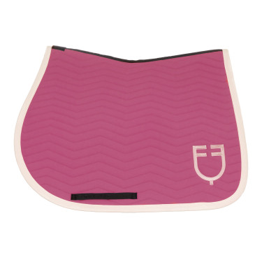 Gestepte Equestro springdeken Wave in technische stof Roze kasteel / antiek wit