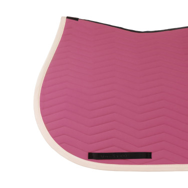 Gestepte Equestro springdeken Wave in technische stof Roze kasteel / antiek wit