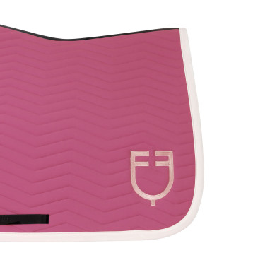Gestepte Equestro springdeken Wave in technische stof Roze kasteel / antiek wit