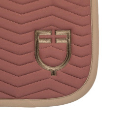 Gestepte Equestro springdeken Wave in technische stof Bruin / walnoot