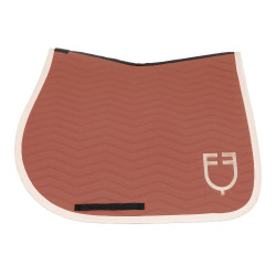 Gestepte Equestro springdeken Wave in technische stof Redwood / antiek wit Rood Gestepte Equestro springdeken Wave in technische stof Redwood / antiek wit Rood