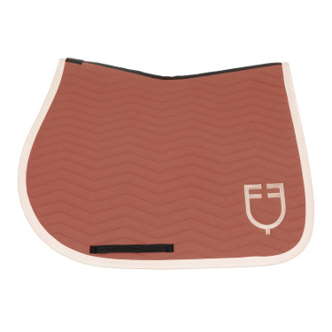 Gestepte Equestro springdeken Wave in technische stof Redwood / antiek wit Rood Gestepte Equestro springdeken Wave in technische stof Redwood / antiek wit Rood