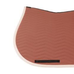 Gestepte Equestro springdeken Wave in technische stof Redwood / antiek wit Rood Gestepte Equestro springdeken Wave in technische stof Redwood / antiek wit Rood