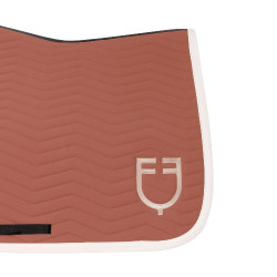 Gestepte Equestro springdeken Wave in technische stof Redwood / antiek wit Rood Gestepte Equestro springdeken Wave in technische stof Redwood / antiek wit Rood