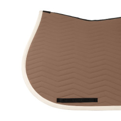 Gestepte Equestro springdeken Wave in technische stof Notenhout / antiek wit Bruin Gestepte Equestro springdeken Wave in technische stof Notenhout / antiek wit Bruin
