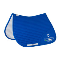 Springzadeldek Equestro x FISE met geborduurd logo Blauw van Savoye