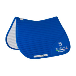 Springzadeldek Equestro x FISE met geborduurd logo Blauw van Savoye Springzadeldek Equestro x FISE met geborduurd logo Blauw van Savoye