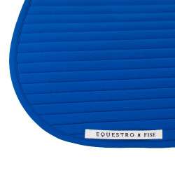 Springzadeldek Equestro x FISE met geborduurd logo Blauw van Savoye Springzadeldek Equestro x FISE met geborduurd logo Blauw van Savoye