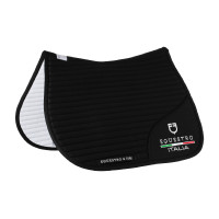 Springzadeldek Equestro x FISE met geborduurd logo Marineblazer Marineblauw