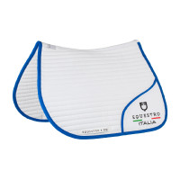 Springzadeldek Equestro x FISE met geborduurd logo Marineblazer Marineblauw