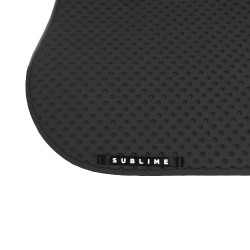 CSO zadeldekje Acavallo Sublime in technische stof met stippen Zwart