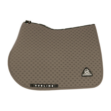 CSO zadeldekje Acavallo Sublime in technische stof met stippen Aarde Bruin