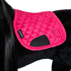 Equestro zadeldekje voor speelgoedpaard Fuchsia Roze