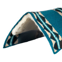 Westernpad Burioni wol show-aanbieding Blauw