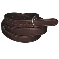 Nylon stijgbeugelriemen met lederen bekleding Flags & Cup Bleu électrique