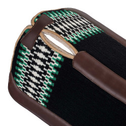 Klassieke Pool’s westernpad Zwart / wit / groen