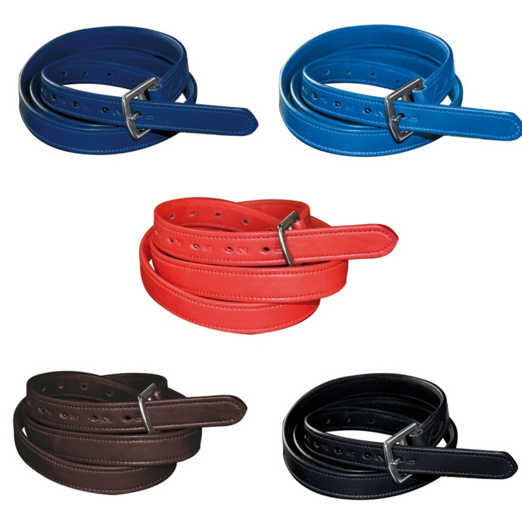 Nylon stijgbeugelriemen met lederen bekleding Flags & Cup Nylon stijgbeugelriemen met lederen bekleding Flags & Cup