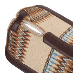 Pool’s contoured westernpad Beige / lichtblauw