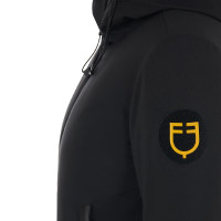 Uniseks kinderjas Equestro waterdicht en winddicht in nylon Zwart Uniseks kinderjas Equestro waterdicht en winddicht in nylon Zwart