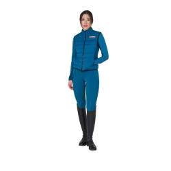 Dames bodywarmer Equestro in nylon Koraalblauw