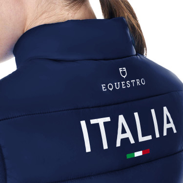 Dames bodywarmer Equestro x FISE slim fit Marineblazer Marineblauw