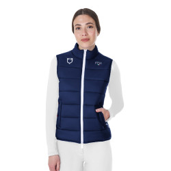 Dames bodywarmer Equestro x FISE slim fit Marineblazer Marineblauw