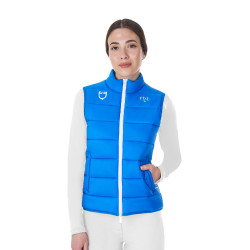 Dames bodywarmer Equestro x FISE slim fit Blauw van Savoye