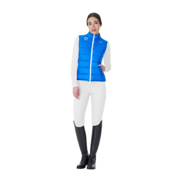 Dames bodywarmer Equestro x FISE slim fit Blauw van Savoye