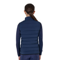 Mouwloos meisjesvest Equestro van technische nylon Marineblazer Marineblauw Mouwloos meisjesvest Equestro van technische nylon Marineblazer Marineblauw