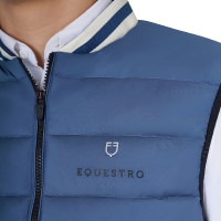 Heren bodywarmer Equestro in nylon Beringzee Blauw Heren bodywarmer Equestro in nylon Beringzee Blauw