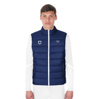 Heren bodywarmer Equestro x FISE slim fit snit Marineblazer Marineblauw