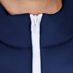 Heren bodywarmer Equestro x FISE slim fit snit Marineblazer Marineblauw