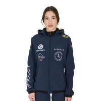 Softshelljas Equestro New Style Multilogo Marineblazer Marineblauw Softshelljas Equestro New Style Multilogo Marineblazer Marineblauw
