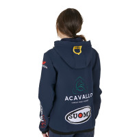 Softshelljas Equestro New Style Multilogo Marineblazer Marineblauw Softshelljas Equestro New Style Multilogo Marineblazer Marineblauw