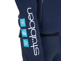 Heren Softshell Jas Equestro New Style Multilogo Marineblazer Marineblauw