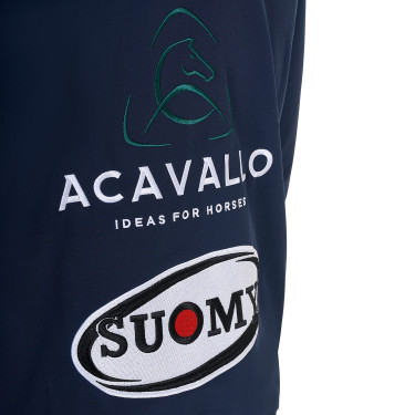 Heren Softshell Jas Equestro New Style Multilogo Marineblazer Marineblauw