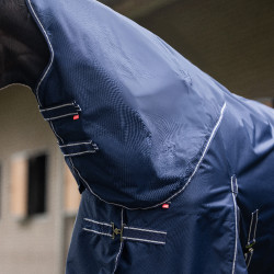 Imperial Riding paddockdeken Basic met afneembare hals 200 g Marine Marineblauw Imperial Riding paddockdeken Basic met afneembare hals 200 g Marine Marineblauw