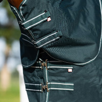 Paddockdeken Imperial Riding Basic met afneembare hals 300 g Diep rood