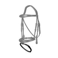 Dy’on-gleuf voor keelriem 4/8" New English Zwart