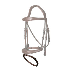 Dy’on-gleuf voor keelriem 4/8" New English Bruin