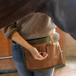 Grooming Deluxe Heuptas van Kentucky Canvas om te Vlechten Kaki Groen