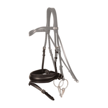 Pull-back neusriem Mat Speciale FEI Dy'on collectie Working Zwart