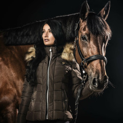 Damesparka VAASA Flags & Cup Taupe Bruin Damesparka VAASA Flags & Cup Taupe Bruin