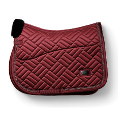 Equestrian Stockholm springzadelpad imitatiebont Crystal Bordeaux