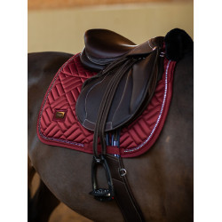 Equestrian Stockholm springzadelpad imitatiebont Crystal Bordeaux