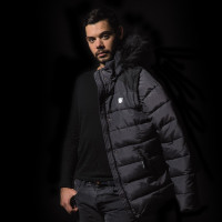 Herrenparka QUEBEC Flags & Cup Gemêleerd grijs / zwart