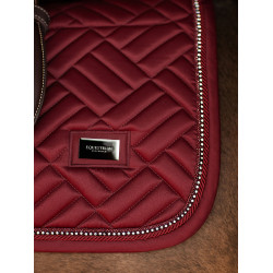 Equestrian Stockholm springzadelpad imitatiebont Crystal Bordeaux